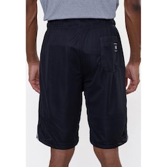 Bermuda Nba Sintética Silver Logo Brooklyn Nets - Masculina - Foto 2