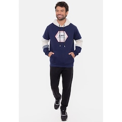 Blusão de Moletom com Capuz HD Canguru Japan - Masculina - Foto 4