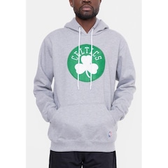 Blusão de Moletom com Capuz Nba Canguru Feltro Logo - Masculino - Foto 1