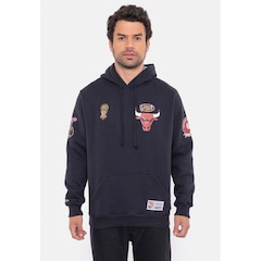 Blusão De Moletom Com Capuz Mitchell & Ness Canguru Fechado City Patches - Masculino - Foto 4