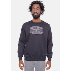 Blusão de Moletom Fatal Gola Careca Mind - Masculina - Foto 1