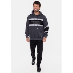 Blusão de Moletom com Capuz HD Canguru Ghana - Masculina - Foto 5