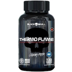 Termogênico Black Skull Thermo Flame - 120 Tabletes - Foto 1