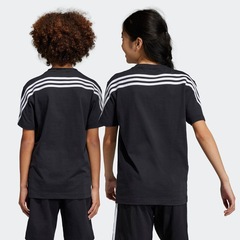Camiseta adidas 3 Stripes Future Icon - Infantil - Foto 4