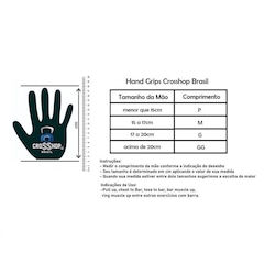 Luva Palmar Hand Grip Carbon - Crosshop Brasil - Foto 8