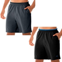 Kit de Bermuda Mizuno Tennis Master - 2 Unidades - Masculino - Foto 1