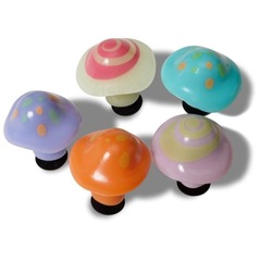 Kit Jibbitz Far Out Cogumelos Pack - 5 Unidades - Unissex - Foto 1