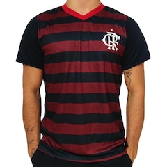 Camisa do Flamengo Retro 2019 Bicampeão Libertadores Braziline - Masculina - Foto 1