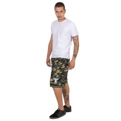 Shorts Mitchell & Ness Swingman Chicago Bulls Camuflado - Masculino - Foto 4