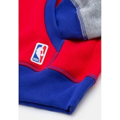 Blusão de Moletom com Capuz Nba Fechado Logo - Infantil - Foto 2