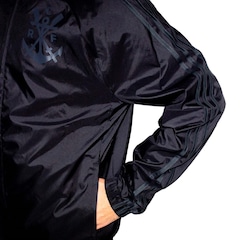 Jaqueta Corta-Vento do Flamengo com Capuz adidas - Masculina - Foto 5