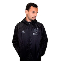 Jaqueta Corta-Vento do Flamengo com Capuz adidas - Masculina - Foto 1