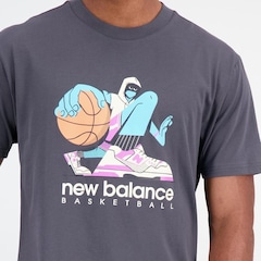 Camiseta New Balance Hoops Basket - Masculina - Foto 4