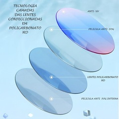 Óculos de Natação Gold Sports Ocean Performance 7.0 High Definition - Adulto - Foto 2