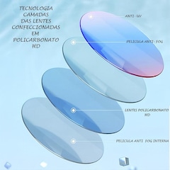 Óculos de Natação Gold Sports Ocean Performance 7.0 High Definition - Adulto - Foto 2