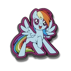 Jibbitz Crocs My Little Pony Rainbow Dash Unico - Unissex - Foto 1