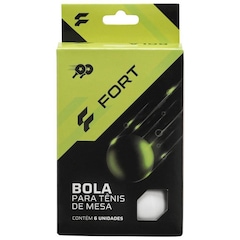 Bola de Tênis de Mesa Fort 2 Estrelas - Pack com 06 Bolas - Foto 1