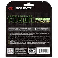 Corda Solinco Tour Bite 16L 1.25Mm X Vanquish 16L 1.30Mm Natural - Set Individual - Foto 3