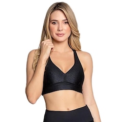Top Fitness Trinys com Bojo Zig Curves Bustie F-15145 - Feminino - Foto 1