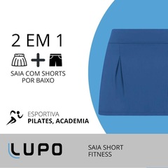 Short Saia Beach Tennis Lupo Sport Royal - Feminino - Foto 4