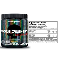 Kit Suplementos Black Skull: Bone Crusher Nitro 2T+ Refil Whey 900g + BCAA 2400 + 1 Coqueteleira - Foto 3