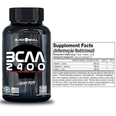 Kit Suplementos Black Skull: Bone Crusher Nitro 2T+ Refil Whey 900g + BCAA 2400 + 1 Coqueteleira - Foto 4