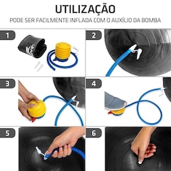 Kit Bola de Pilates Muvin - 75Cm + Luvas Musculação - Adulto - Foto 6