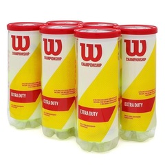 Kit Bolas de Tênis Wilson Championship Extra Duty - 6 Tubos - 18 Unidades - Foto 1