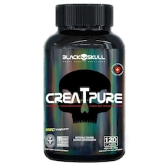 Creatina Creapure - 120 Caps - Black Skull - Foto 1