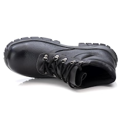 Bota de Segurança Estival Couro Bico Pvc - Masculina - Foto 4