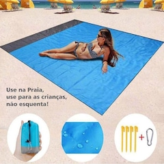 Lona Veidoorn Tapete Pvc Poliéster Toalha Praia Grama Camping Represa Não Esquenta Areia - Foto 5