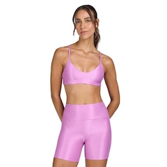 Top Fitness Alto Giro com Bojo Ag Shine - Feminino - Foto 1