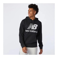 Blusão de Moletom com Capuz New Balance Essentials Stacked Logo Po Hoodienb - Masculino - Foto 1