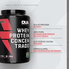 Whey Protein Concentrado Dux Nutrition - 900G - Foto 2