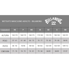 Long John Billabong Absolute Full 22mm Chest Zip - Masculino - Foto 7
