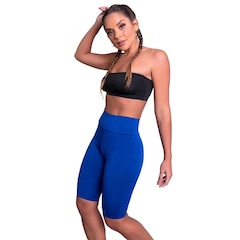 Bermuda de Ciclista Mvb Modas Suplex Cintura Alta Fitness - Feminina - Foto 2