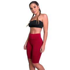 Bermuda de Ciclista Mvb Modas Suplex Cintura Alta Fitness - Feminina - Foto 2