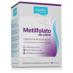 Metilfolato de Cálcio Equaliv - 2 unidades - 30 Cápsulas - Foto 2