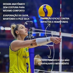 Manguito Protetor Antebraço Volei Curto N1 Sport - Masculino - Foto 2
