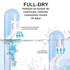 Máscara de Mergulho Gold Sports Full Face com Snorkel - Adulto - Foto 6