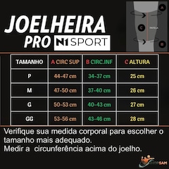 Joelheira de Vôlei N1 Sport Spry Profissional - Adulto - Foto 4