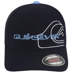 Boné Aba Curva Quiksilver Emb Side Omni Navy - Fechado - Unissex - Foto 2