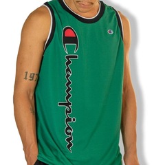 Camiseta Regata Champion Brasil Jersey Basket Script Street - Masculina - Foto 3