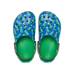 Sandália Crocs Baya Printed Clog K Blue Bolt/Multi - Masculino - Foto 5