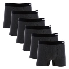 Kit Cuecas Boxer Mash Microfibra Risca de Giz 045.00 - Adulto - 6 unidades - Foto 3
