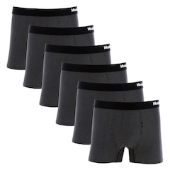 Kit Cuecas Boxer Mash Microfibra Risca de Giz 045.00 - Adulto - 6 unidades - Foto 1