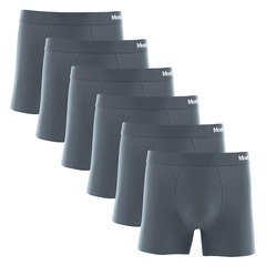Kit Cuecas Boxer Mash Microfibra Risca de Giz 045.00 - Adulto - 6 unidades - Foto 3