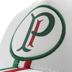 Boné Aba Curva Supercap Palmeiras Patch com Listras Micro Satim - Strapback - Adulto - Foto 6