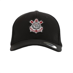 Boné Aba Curva Supercap Corinthians Patch Bordado Frontal Ottoman - Snapback - Adulto - Foto 2