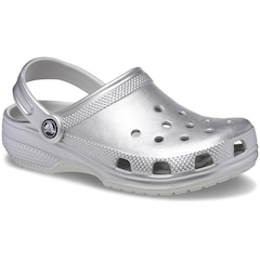 Sandália Crocs Classic Metallic Cg T Silver - Unissex - Foto 2
